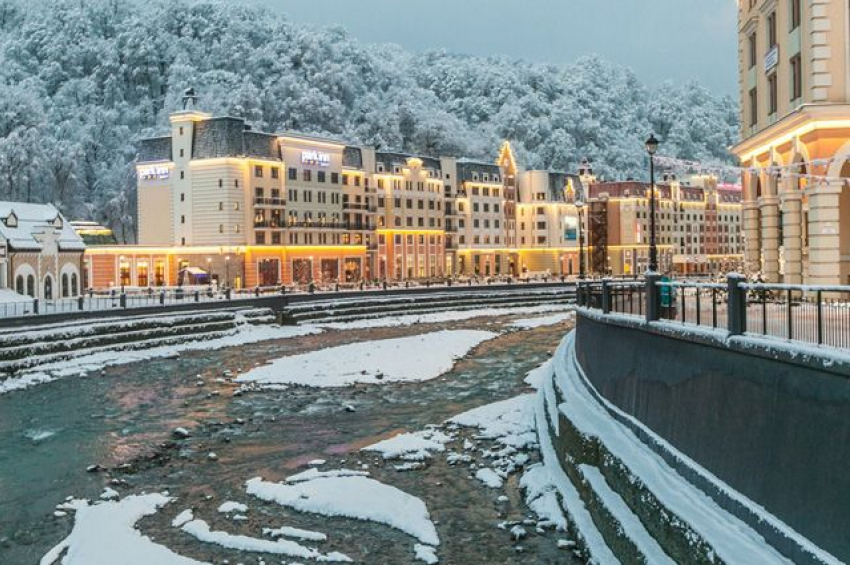 В горах Краснодарского края выпал первый снег